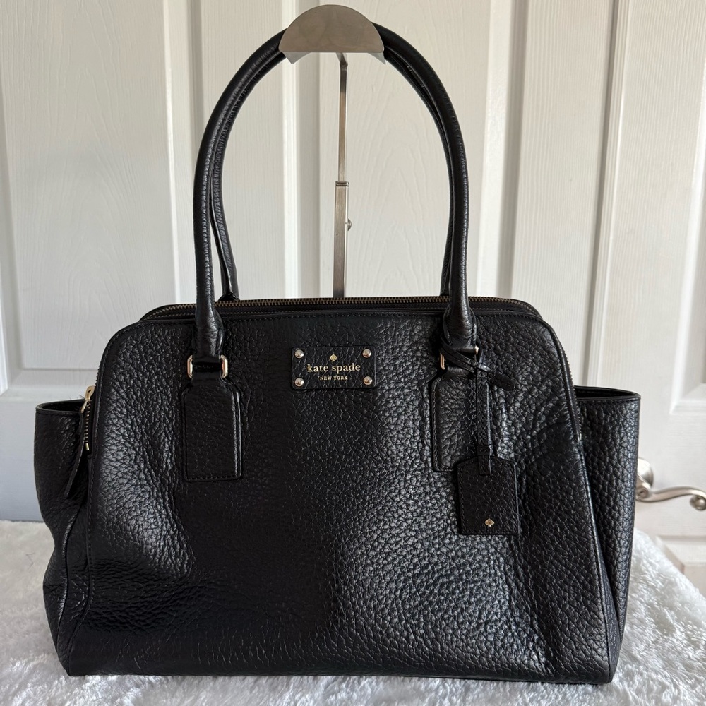 Kate Spade Black Satchel with Structured Design